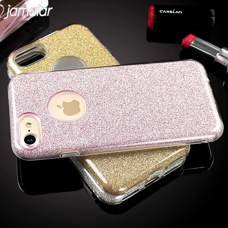 

JAMULAR Bling Glitter Phone Case For Xiaomi Redmi 4X Lovely 3 in 1 Phone Cases Cover For Xiaomi Redmi Note 4X Fundas Coque