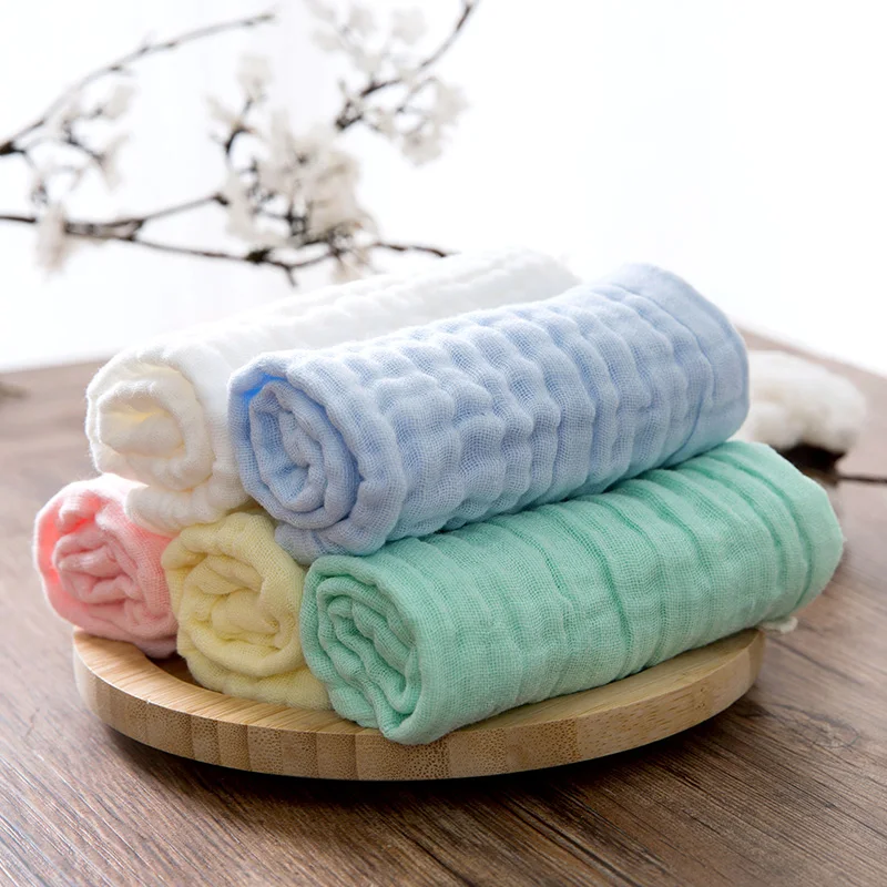 5 Pcs/lot 25*25 cmbébé visage serviette microfibre absorbant séchage bain plage serviette de toilette maillots de bain bébé serviette coton enfants serviette (lot de 5)