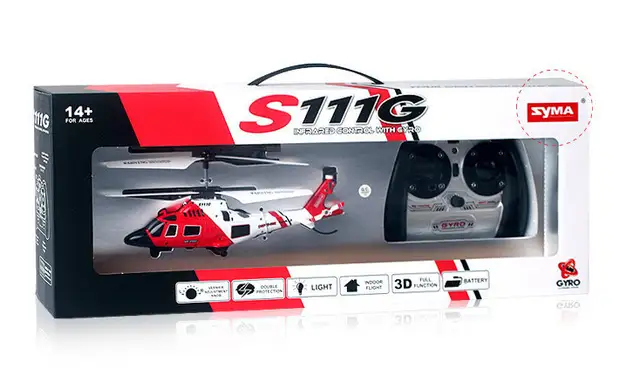 syma s111g 3.5 channel rc helicopter with gyro