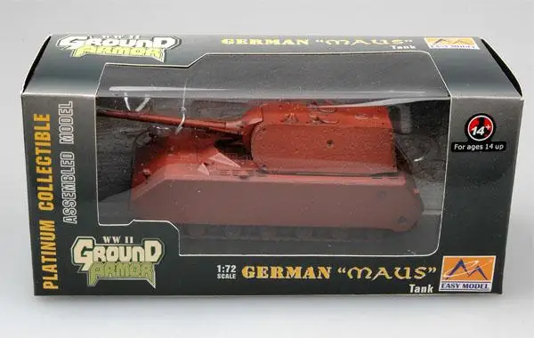 Panzer Maus Mouse Panzerkampfwagen Tank 1: 72 Trumpeter легкая модель red weathering| |