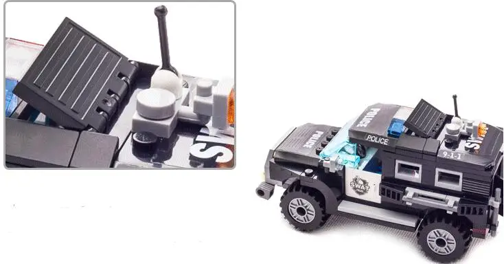 Новинка 1110 playmobil 185 шт Полицейский спецназ строительные блоки город детские