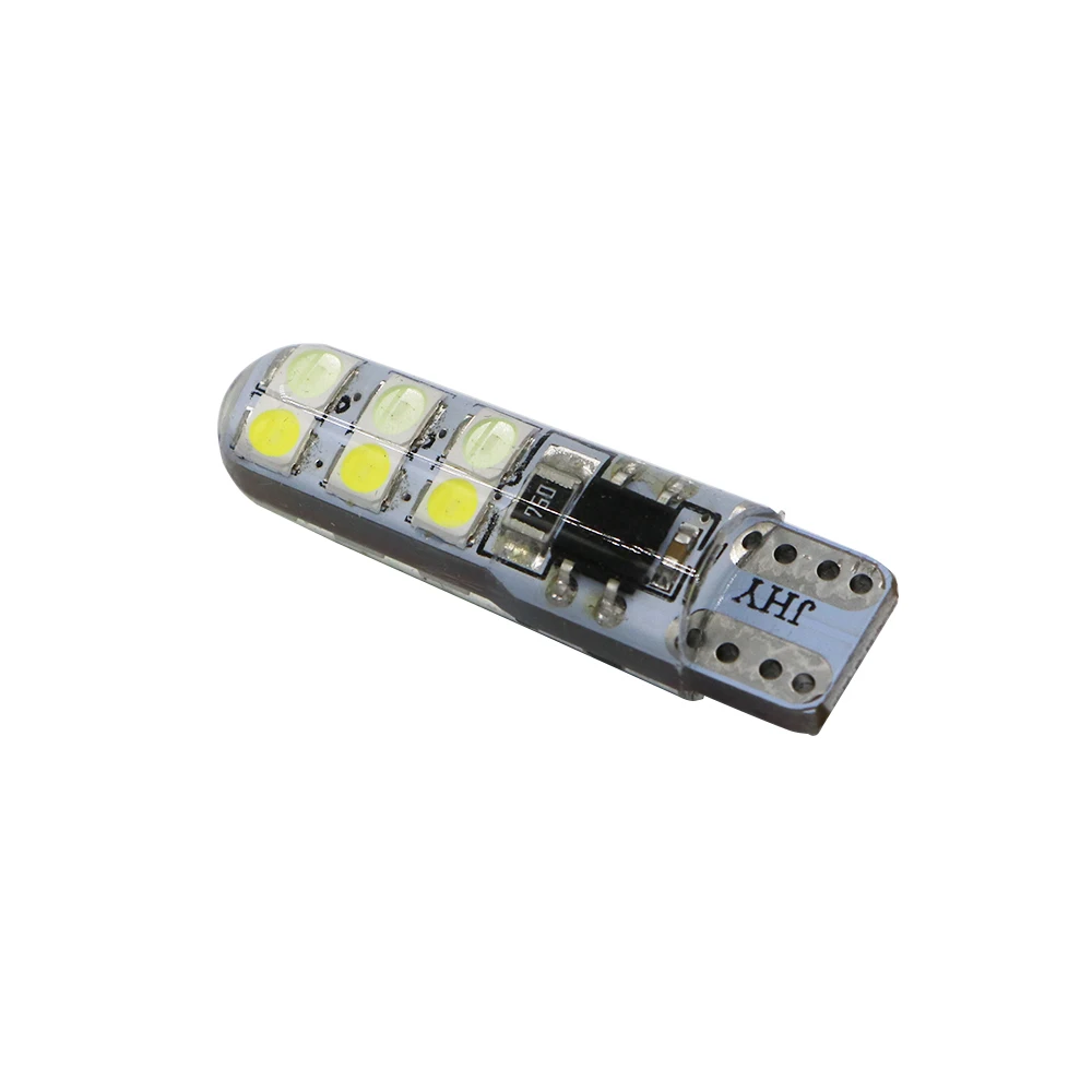 YSY 100X T10 W5W 3030 12 smd силиконовый чехол светодиодный светильник для парковки