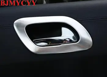 

BJMYCYY Car Styling For 2014 Peugeot 3008 Accessories Door Window Lifter Chrome Trim Strip Stickers Door Handle Bowl Cover