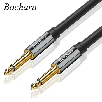 

Bochara Guitar instrument Cable 1/4 Inch 6.35mm TS to 6.35mm TS OFC Audio Cable Foil+Braided Shielded 2m 3m 5m 10m