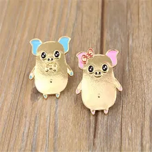 Aire Libre suave un par de cerdos para las mujeres con una moda broches broche de joyería de collar vintage pin ropa de niños y niñas