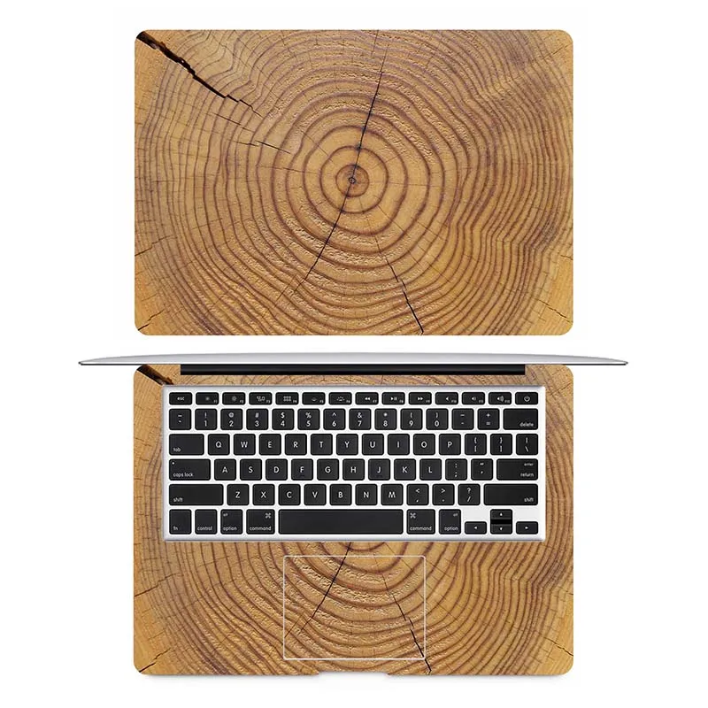Текстура древесины дуба полное покрытие кожи для Apple Macbook Air Pro retina 11 12 13 15 дюймов hp ноутбук защитная наклейка для ноутбука Наклейка - Цвет: AC side