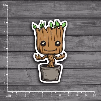 

Marvel's The Avengers Groot Stationery Graffiti Sticker Decor For Ablum Diary Scrapbookin Laptop Stickers For kids Toy[Single]