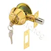 Home Door Gate Single Cylinder Deadbolt Chrome Stainless Steel Dead Bolt Door Lock ► Photo 2/6