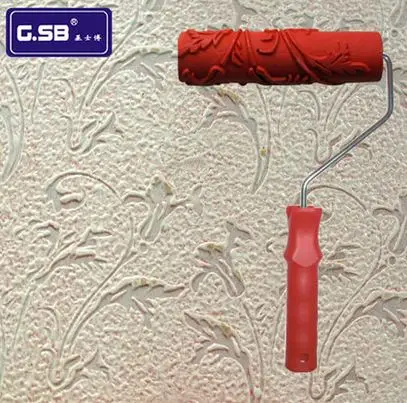 " дюймовый Краски резиновый ролик для украшения стены 3d резиновая модель малярный валик для рельефа № 078 Краски инструмент