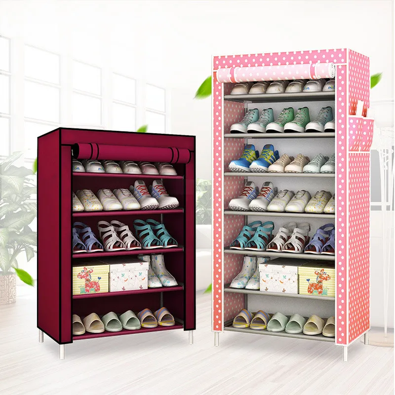 Shoe cabinet 8-layer 7-grid Non-woven fabrics large shoe rack organizer removable shoe storage for home minimalist furniture creative shoe rack easy receive shoe rack non woven