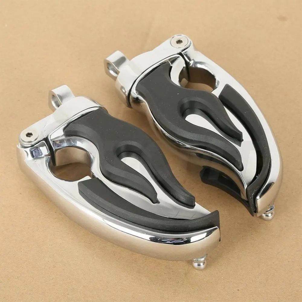 

Motorcycle L&R Flamin Switchblade Footpeg Pegs With Male Mount For Harley Sportster Softail Dyna 4411