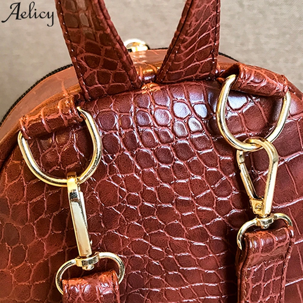 Aelicy женский роскошный рюкзак из искусственной кожи аллигатора