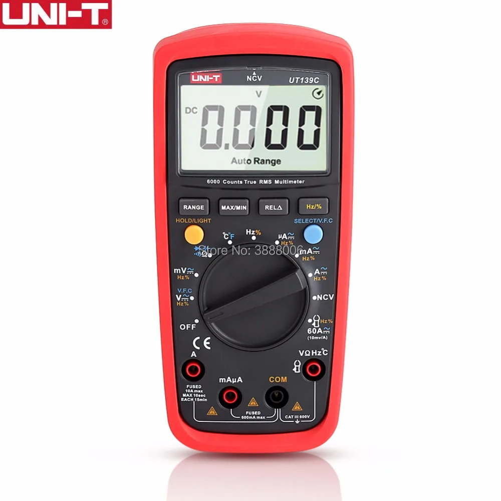 UNI T UT139C Digital High precision Multimeter Automatic Electrician
