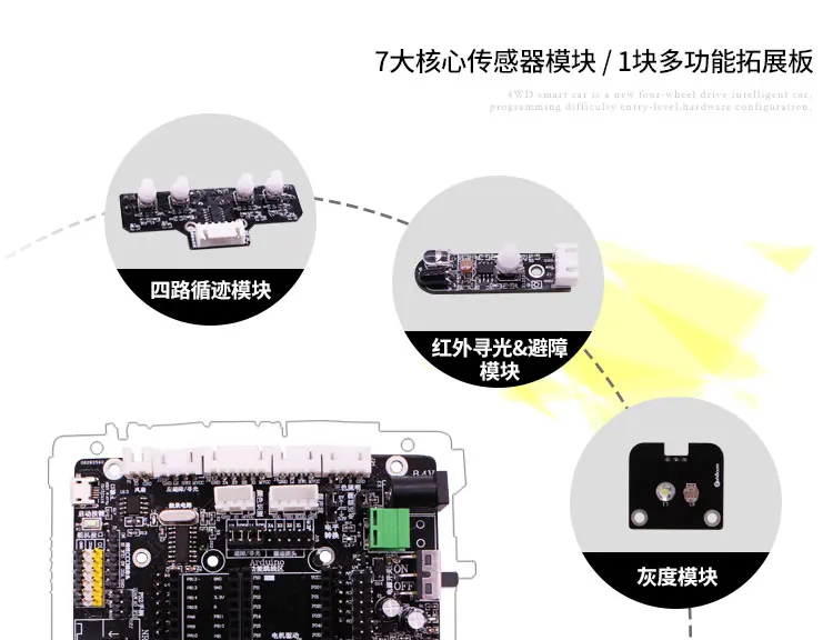 STM32 салона автомобиля Suite 4 Wd всех полноприводные робот программирования DIY