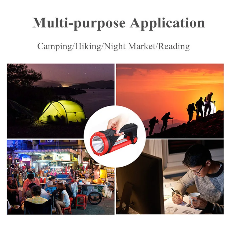 3W-Emergency-Multi-function-Solar-Flashlight-Rechargeable-LED-Light-Lamp-Charging-Powerful-Torch-For-Outdoor-Camping-Hiking 5