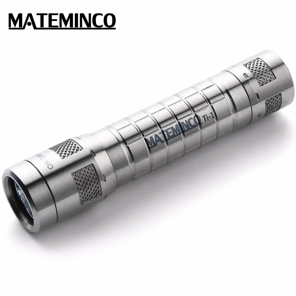 Мини брелок Mateminco Ti1 EDC из титанового сплава батарея ААА светодиодный фонарик для