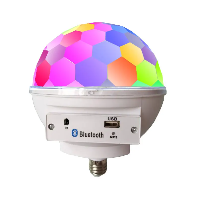 

RGB LED Sound Party Lights Disco Ball Mini Home Bluetooth Lamp Wireless Music Speaker Stage Lighting effect Lumiere 9 colors