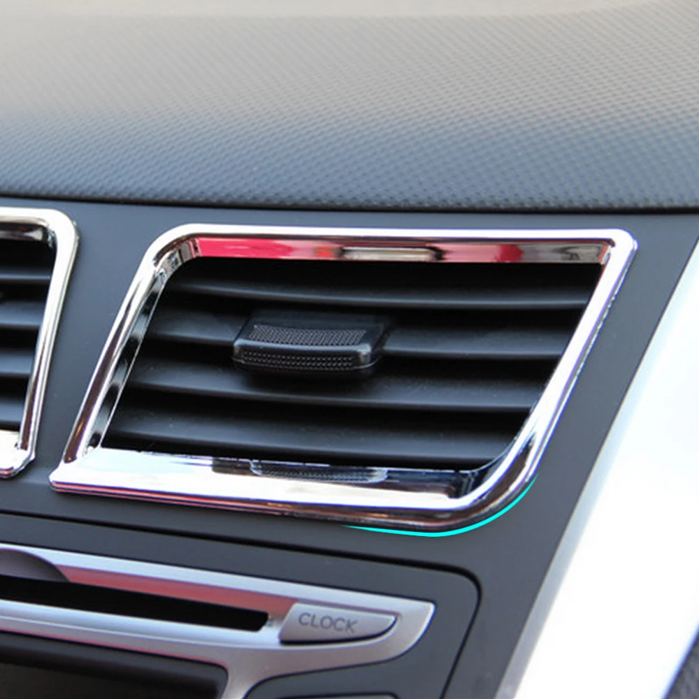 Автомобильные аксессуары Центральная Крышка для кондиционера ABS Хромированная