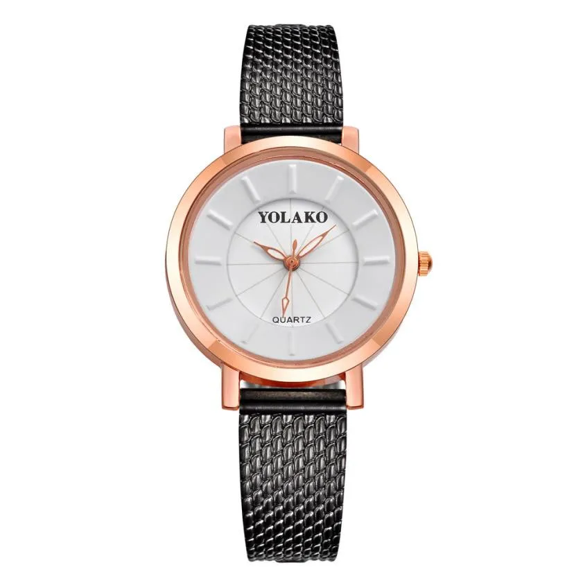 

Moment # L05 2018 New Round Buckle Luxury Fashion Ladies Women's Watch Analog Quartz Bracelet Wrist Watches