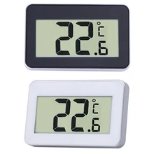 

White/Black Digital LCD Thermometer Temperature Meter W/Magnet Hook for Refrigerator Indoor