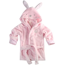 

Cartoon Animal Baby Boys Girls Nightwear Hooded Bathrobe Bath Towel Bath Cute Terry Bathing Robe Sleepwear