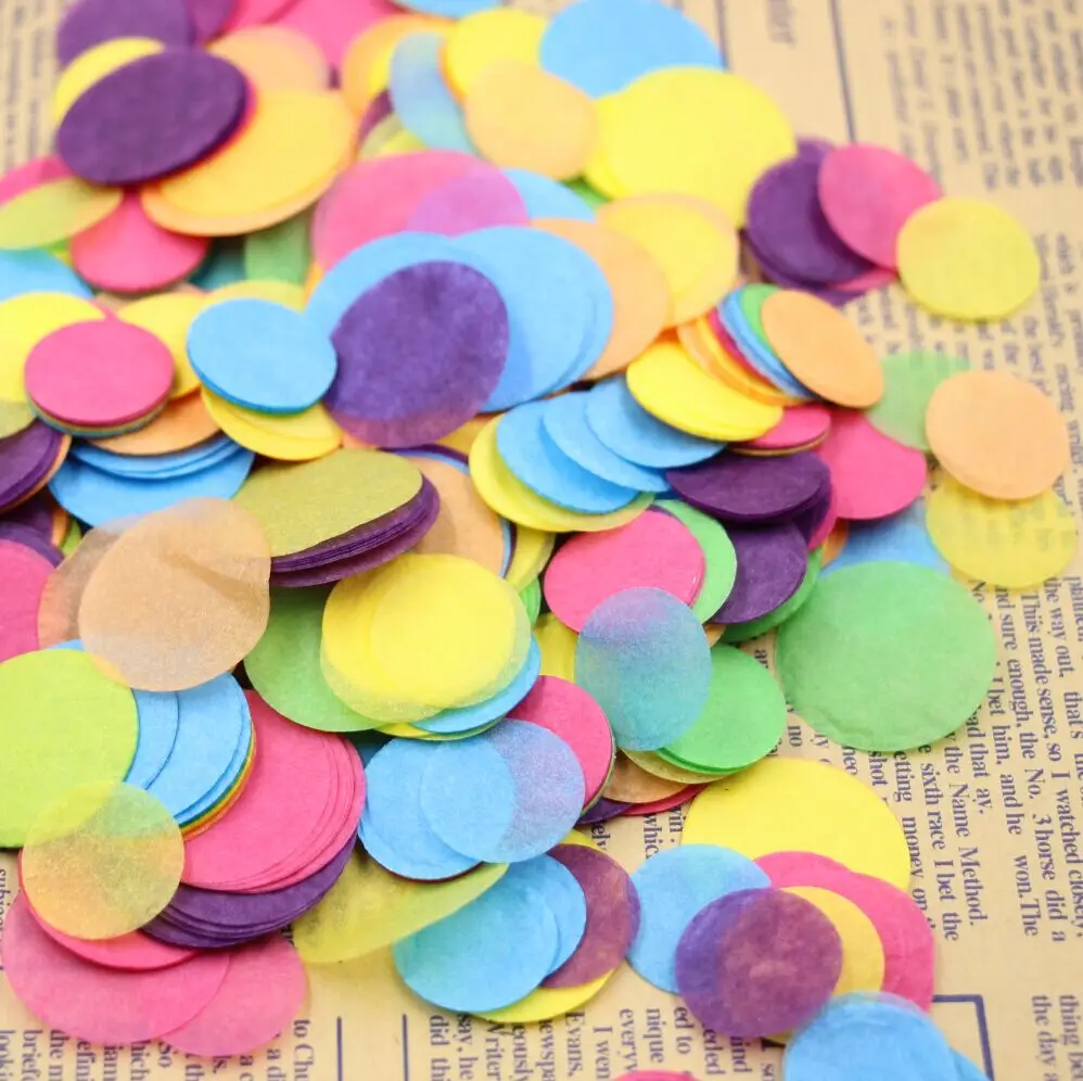 50g/bag Mixed Sizes Paper Circle, Table Confetti Baby Shower, Wedding
