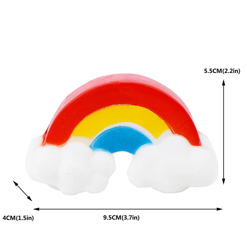 Мягкий Пу медленно поднимающийся антистресс Kawaii Рождество Хэллоуин маленький мягкий Радужный мост сжимаемые игрушки Китай для детей гаджет