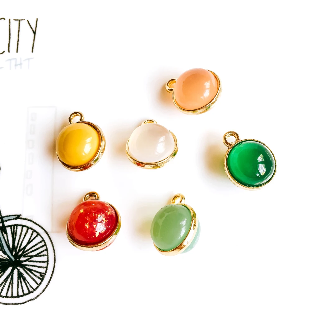 Rhinestone Crystal Gold Plated Pendant Charms Necklace Accessories Diy