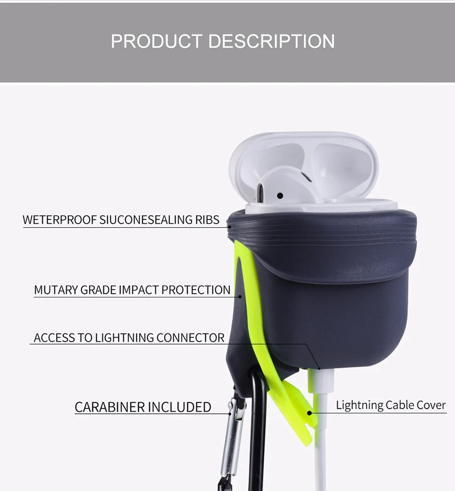 IKSNAIL для Apple Airpods чехол Аксессуары Air Pods чехол s силиконовый беспроводной Bluetooth наушники протектор Коробка