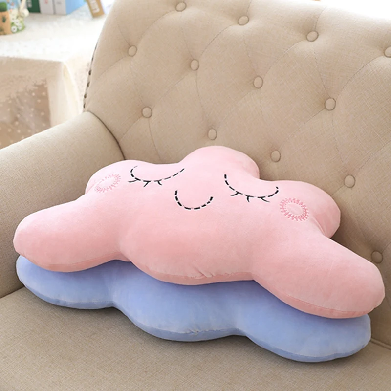 1 шт. 35*60 см SuperKawaii облако плюшевый Pilliow мягкий розовый синий красивый диван Декор для спальни прекрасные подарки для ребенка ребенок девушка