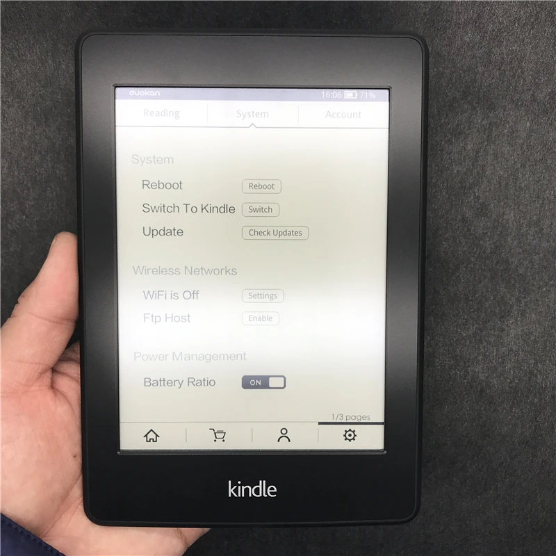 Восстановленный Kindle Paperwhite 6 поколение чтения электронных книг Встроенный светильник 6 дюймов 2 Гб электронная книга читатель E-ink без коробки