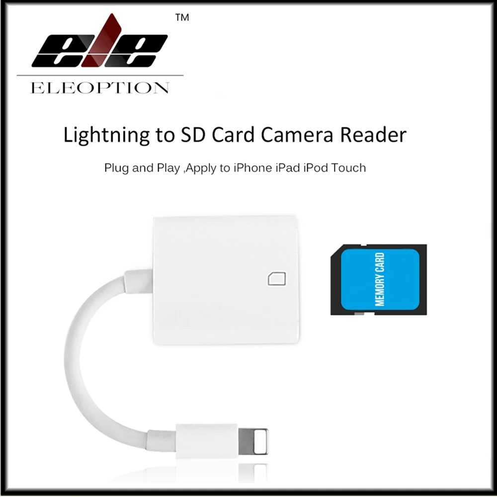

For Lightning to SD / TF Card Camera Reader Compatible OTG Data Cable For iPhone 8 7 7 Plus 6 6s Plus 5 5s For iPad Series
