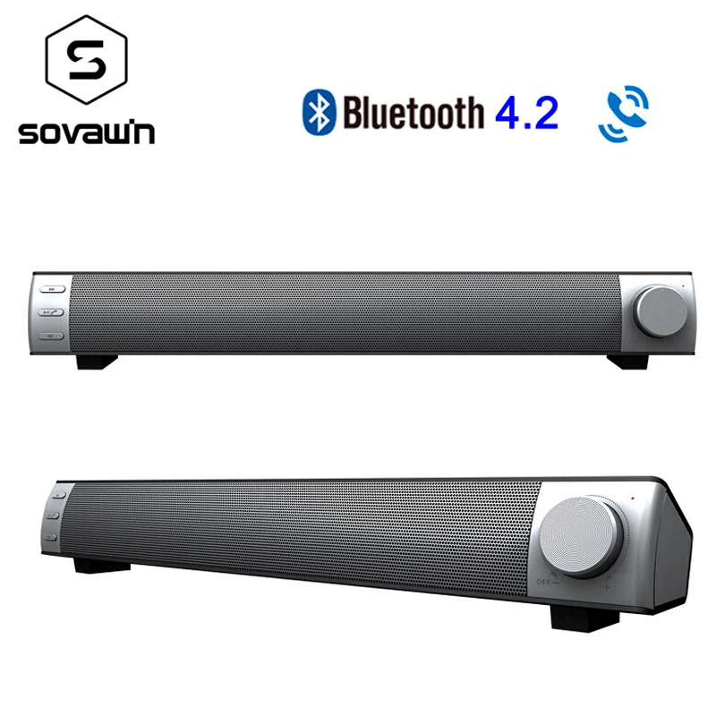 10 Вт беспроводная звуковая панель с сабвуфером Bluetooth 4 2 Колонка s Портативный ТВ