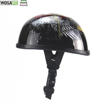 

Half Face Vintage MTB Bicycle Helmet Retro German Scooter moto Helmet Head Protection Gear Chopper EPS lining DOT approved