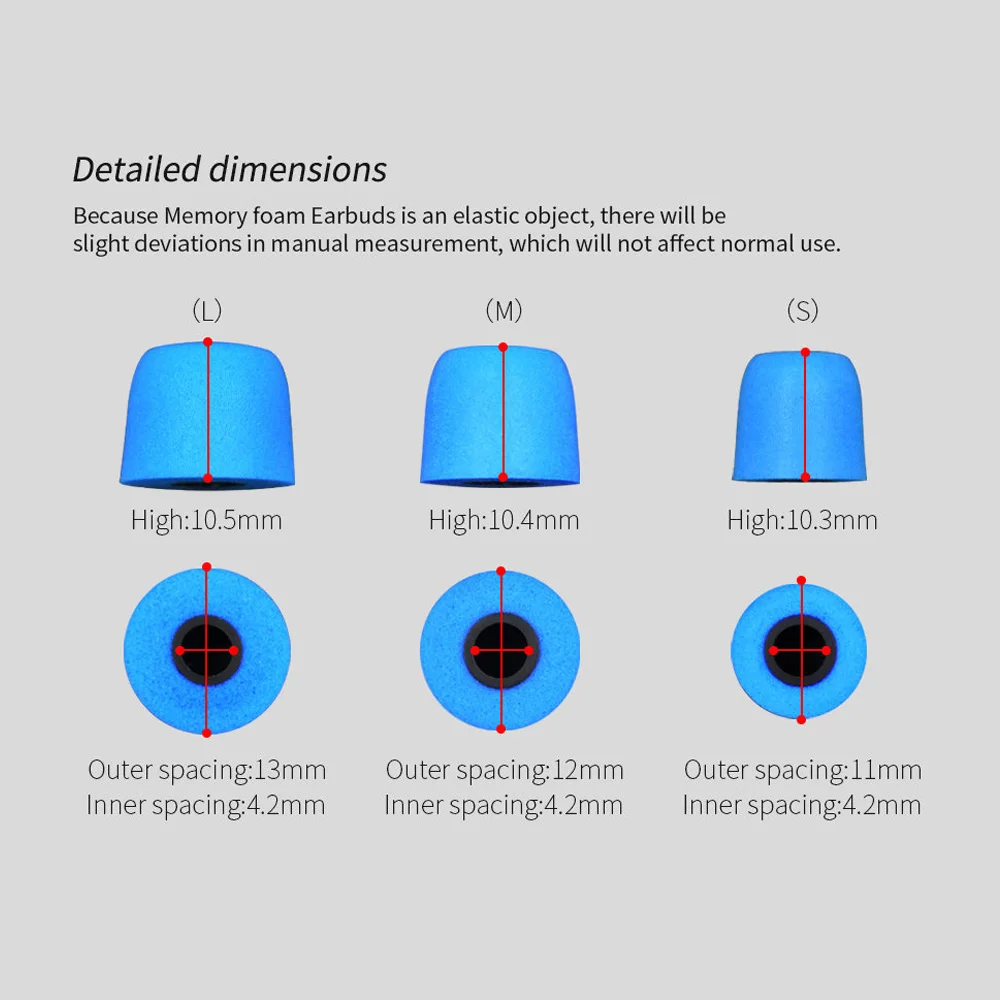 3 пар/уп. новые удобные универсальные наушники-вкладыши с эффектом памяти T400 с наконечником для наушников, мягкие и Легко заменяемые