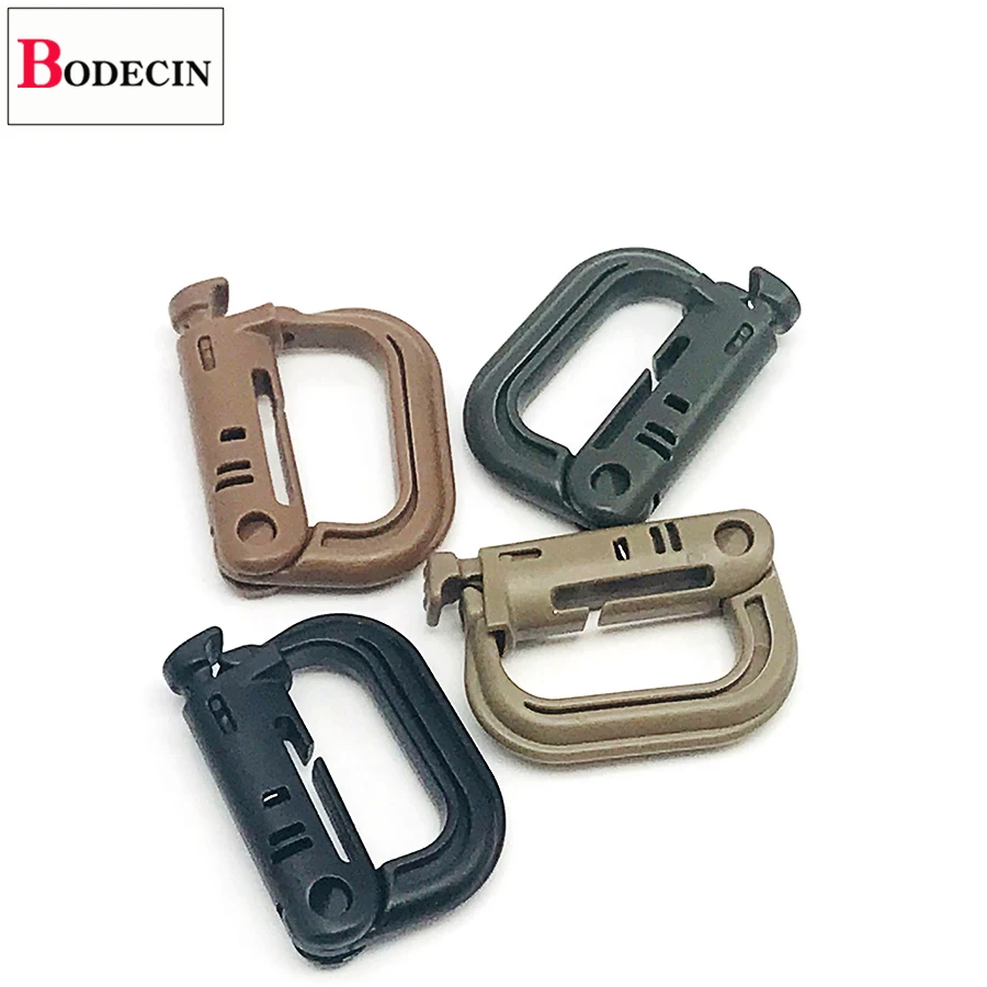 

Attach Plastic Shackle Climbing Carabiner Outdoor Tools For Camping Bushcraft Molle Buckle Clip EDC Gear Backpack Accessories