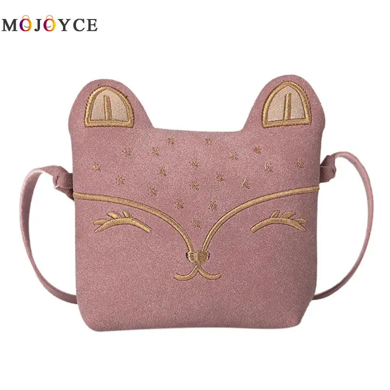 

Cute Style Kids Shoulder Bag Fox Printing PU Leather Mini Handbag Casual Flap Messenger Bag For Childern Girls