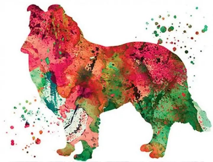 watercolor Dog, Pomeranian 6