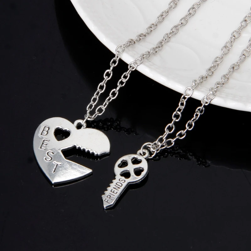 Buy Split best Friend Necklace Key To The Heart