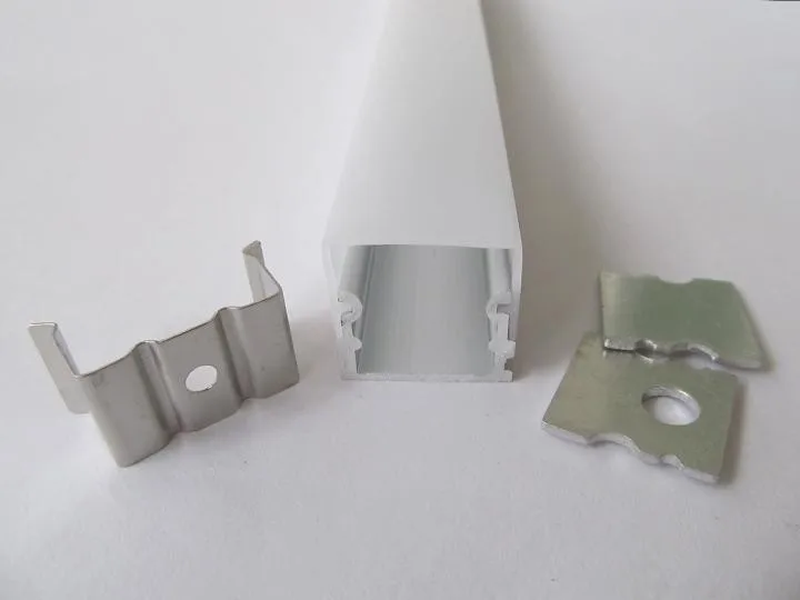 Большой квадратный мелкий алюминиевый профиль с рассеивателем светодиодные полосы освещения 1 м Длина