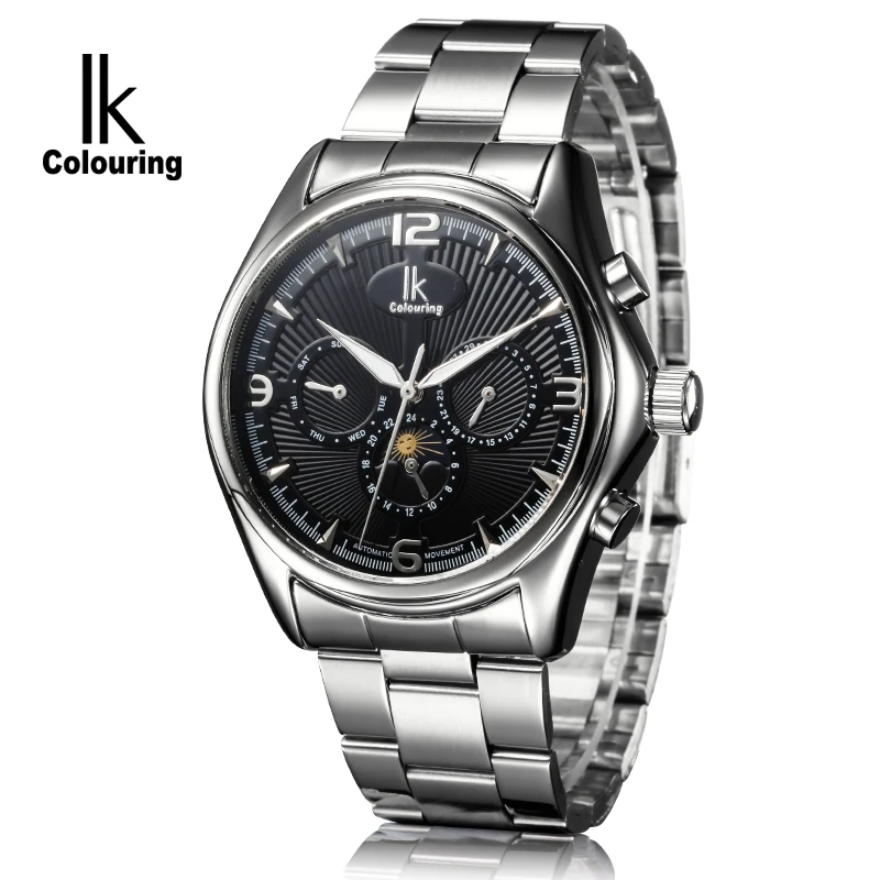 Ik раскраски мужские автоматические механические многофункциональные часы
