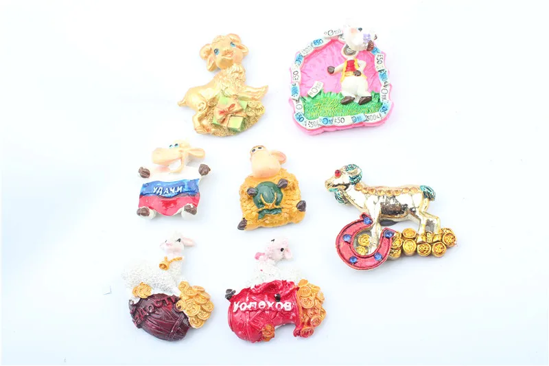 7 шт. 2018 Новые Креативные сувениры для путешествий в разных странах магнит на