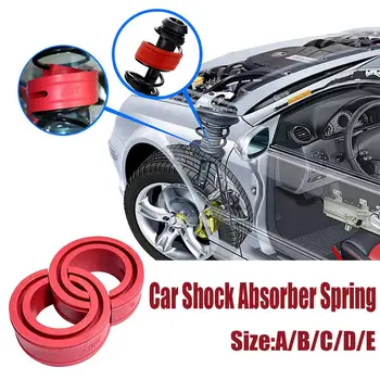

2PCS Red Color Car Shock Absorber Spring Bumper Power Auto Buffers A/B/C/D/E/ Type Springs Bumpers Cushion