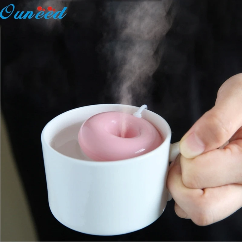 

Ouneed Happy Home Home Office Mini USB Donuts Humidifier Floats On The Water Air Fresher 1 Piece