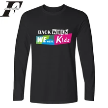 2017 we were kids t shirts Plus Size XL t shirt Long Sleeve funny t shirts Men/women 3d printed t-shirts fitness XXS T-Shirt