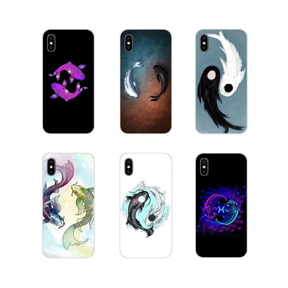 Для Samsung Galaxy S4 S5 MINI S6 S7 edge S8 S9 S10 Plus Note 3 4 5 8 9 Koi Yin Yang Fish аксессуары чехлы для