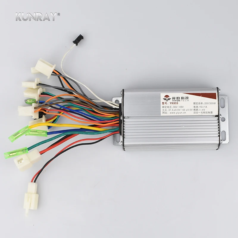 

YIYUN YK85S 36V 48V 250W 350W 16A 4 In 1 Brushless Motor Controller Electric Bike Controller Brushless Escooter Speed Controller