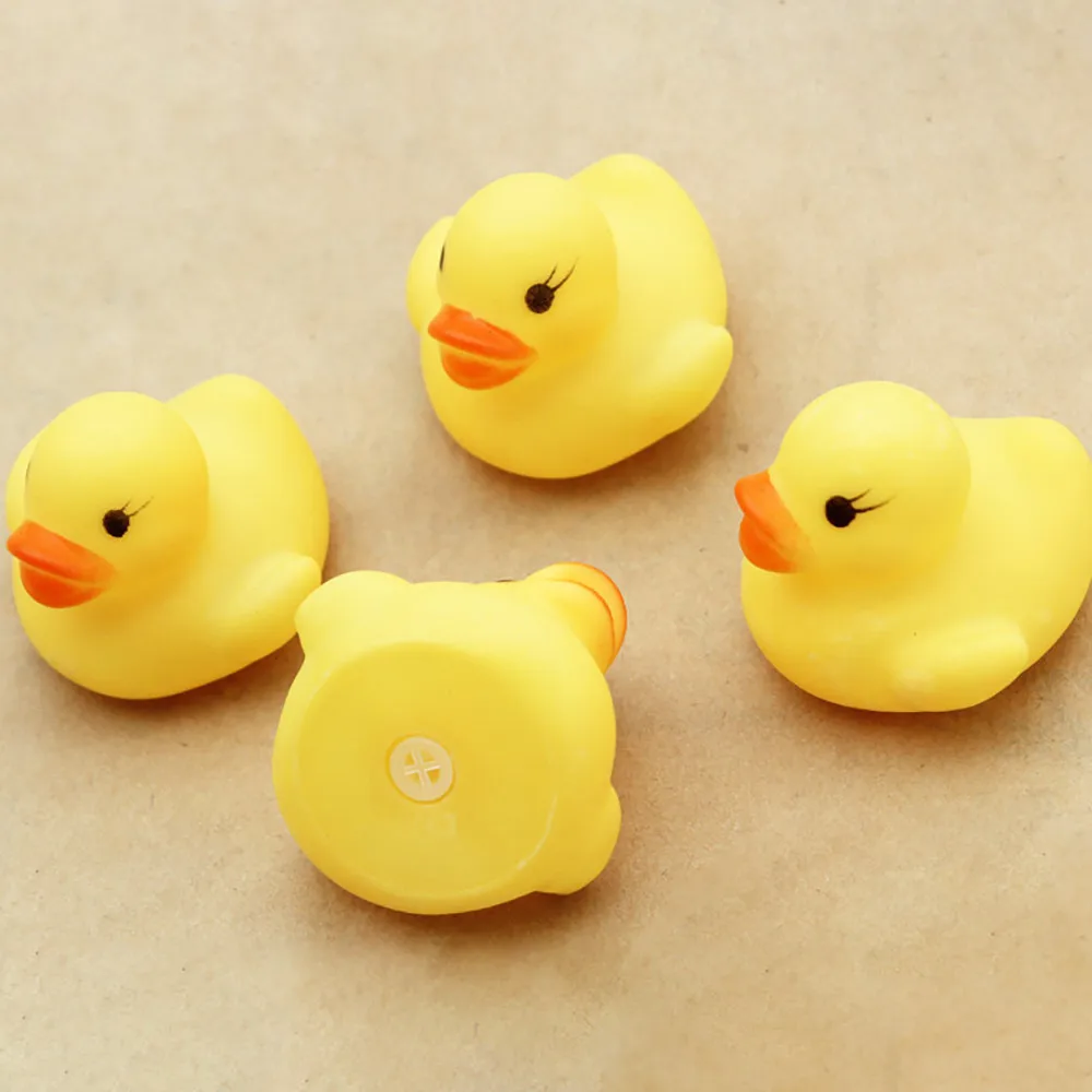 2019 новая ванна игрушки 10 шт сжимая вызова Rubber Duck Даки Baby Shower подарок на день рождения для детей a503