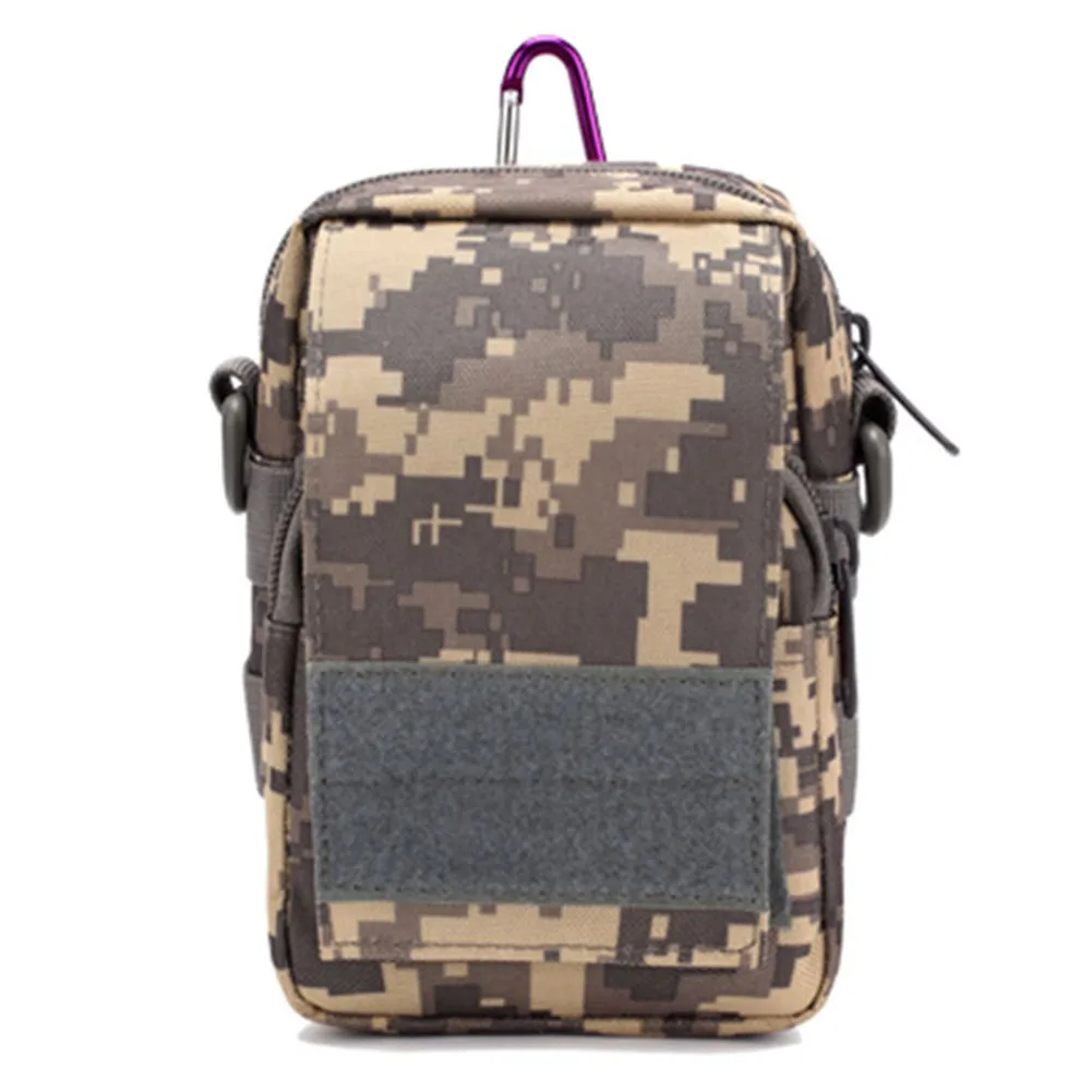 Новый Военная Униформа путешествия пеший туризм камуфляж талии комплект для мобильного телефона многофункциональная милая сумка