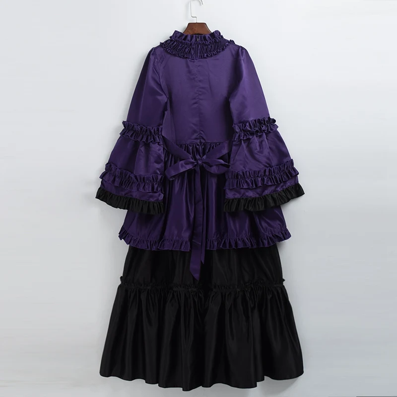 Бальное платье в викторианском стиле для женщин, винтажное платье лолиты с пышными рукавами, платье для вечеринки
